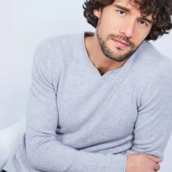 Maison Montagut Pulls>Pull Col Tunisien En Cachemire - Olivier