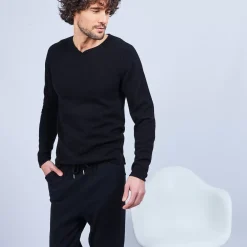 Maison Montagut Pulls>Pull Col Tunisien En Cachemire - Olivier