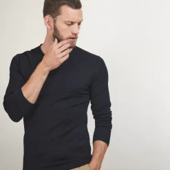 Maison Montagut Pulls>Pull Col Tunisien En Laine - Bono