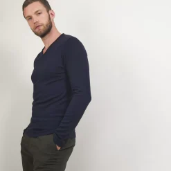 Maison Montagut Pulls>Pull Col Tunisien En Laine - Bono