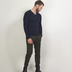 Maison Montagut Pulls>Pull Col Tunisien En Laine - Bono