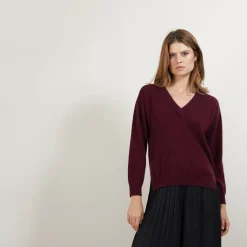 Maison Montagut Pulls>Pull Col V A Fentes En Cachemire - Barnabe
