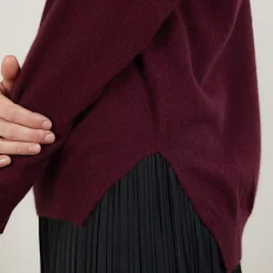 Maison Montagut Pulls>Pull Col V A Fentes En Cachemire - Barnabe