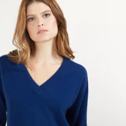 Maison Montagut Pulls>Pull Col V A Fentes En Cachemire - Barnabe