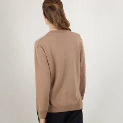 Maison Montagut Pulls>Pull Col V A Fentes En Cachemire - Barnabe