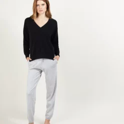 Maison Montagut Pulls>Pull Col V A Fentes En Cachemire - Barnabe