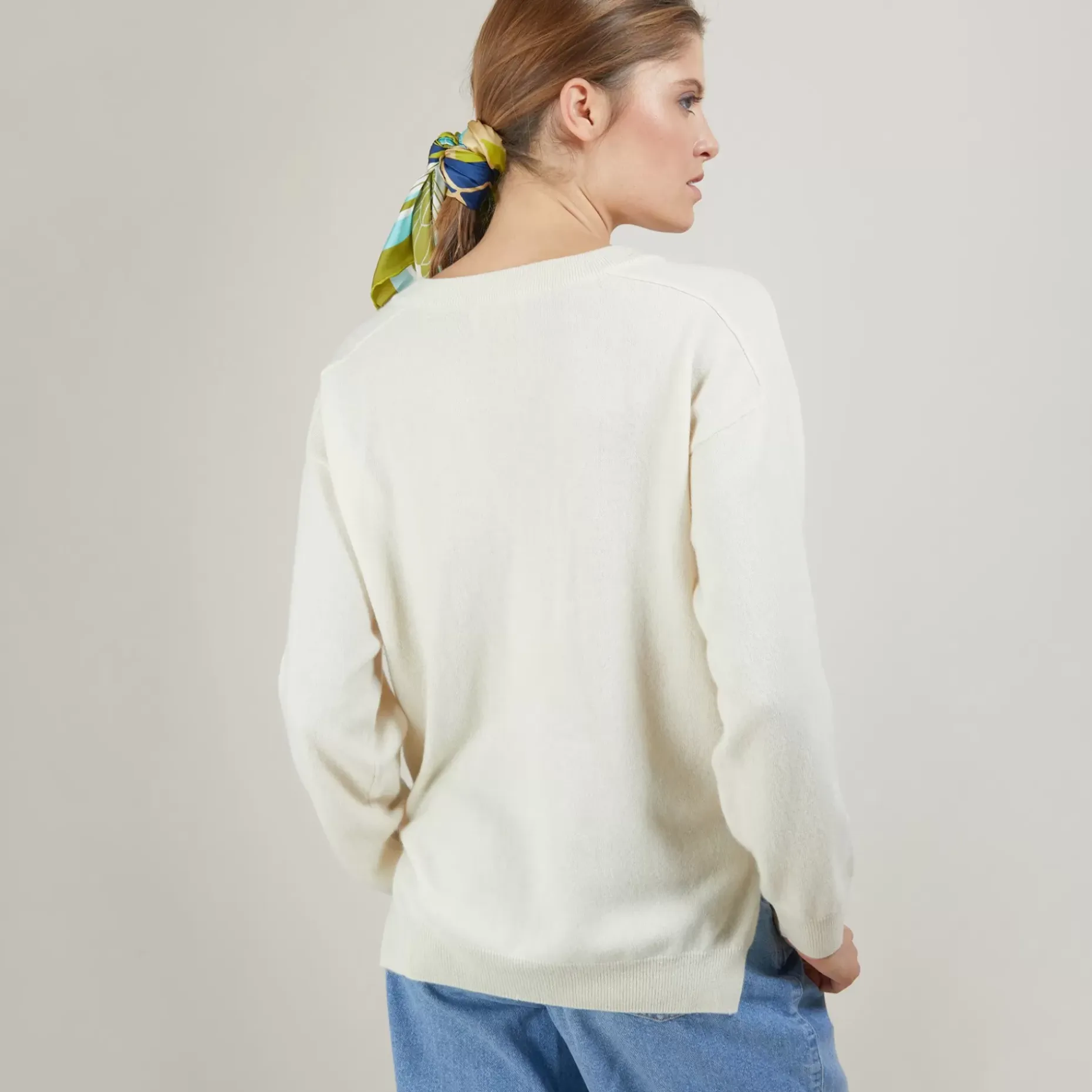 Maison Montagut Pulls>Pull Col V A Fentes En Cachemire - Barnabe