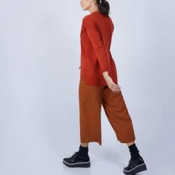 Maison Montagut Pulls>Pull Col V Avec Fentes En Laine Merinos - Bernice