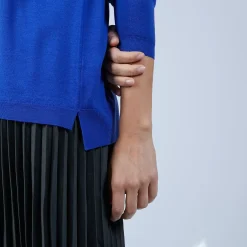 Maison Montagut Pulls>Pull Col V Avec Fentes En Laine Merinos - Bernice