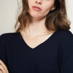 Maison Montagut Pulls>Pull Col V En Bambou Cachemire - Barbara