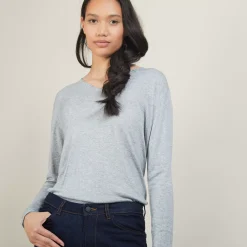 Maison Montagut Pulls>Pull Col V En Bambou Cachemire - Barbara