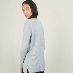 Maison Montagut Pulls>Pull Col V En Bambou Cachemire - Barbara