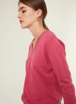 Maison Montagut Pulls>Pull Col V En Cachemire - Abel