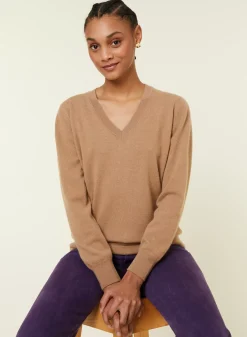 Maison Montagut Pulls>Pull Col V En Cachemire - Abel