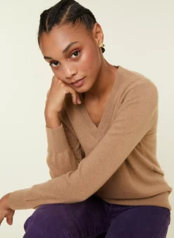 Maison Montagut Pulls>Pull Col V En Cachemire - Abel