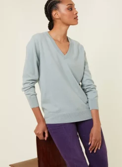 Maison Montagut Pulls>Pull Col V En Cachemire - Abel