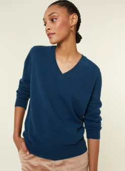 Maison Montagut Pulls>Pull Col V En Cachemire - Abel