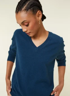 Maison Montagut Pulls>Pull Col V En Cachemire - Abel