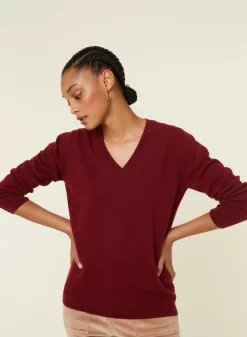 Maison Montagut Pulls>Pull Col V En Cachemire - Abel