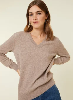 Maison Montagut Pulls>Pull Col V En Cachemire - Abel