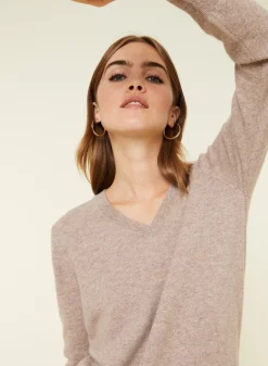Maison Montagut Pulls>Pull Col V En Cachemire - Abel