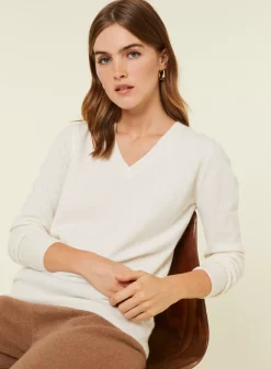 Maison Montagut Pulls>Pull Col V En Cachemire - Abel