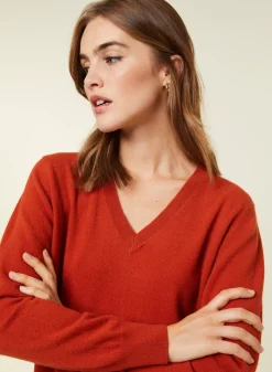 Maison Montagut Pulls>Pull Col V En Cachemire - Abel