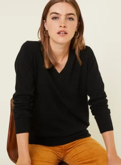 Maison Montagut Pulls>Pull Col V En Cachemire - Abel
