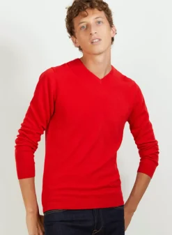 Maison Montagut Pulls>Pull Col V En Cachemire - Benjamin