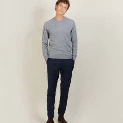 Maison Montagut Pulls>Pull Col V En Cachemire - Benjamin