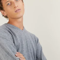Maison Montagut Pulls>Pull Col V En Cachemire - Benjamin