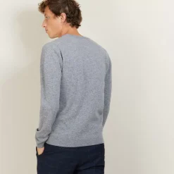 Maison Montagut Pulls>Pull Col V En Cachemire - Benjamin
