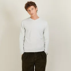 Maison Montagut Pulls>Pull Col V En Cachemire - Benjamin