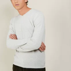 Maison Montagut Pulls>Pull Col V En Cachemire - Benjamin