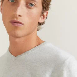 Maison Montagut Pulls>Pull Col V En Cachemire - Benjamin