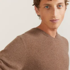 Maison Montagut Pulls>Pull Col V En Cachemire - Benjamin