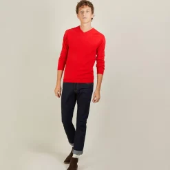 Maison Montagut Pulls>Pull Col V En Cachemire - Benjamin