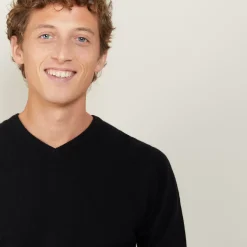 Maison Montagut Pulls>Pull Col V En Cachemire - Benjamin