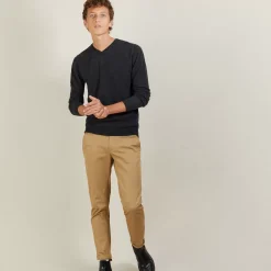 Maison Montagut Pulls>Pull Col V En Cachemire - Benjamin