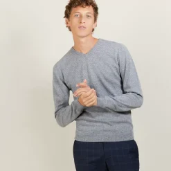 Maison Montagut Pulls>Pull Col V En Cachemire - Benjamin