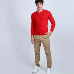 Maison Montagut Pulls>Pull Col V En Cachemire - Benjamin