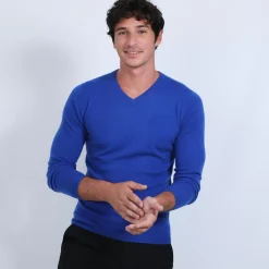 Maison Montagut Pulls>Pull Col V En Cachemire - Benjamin