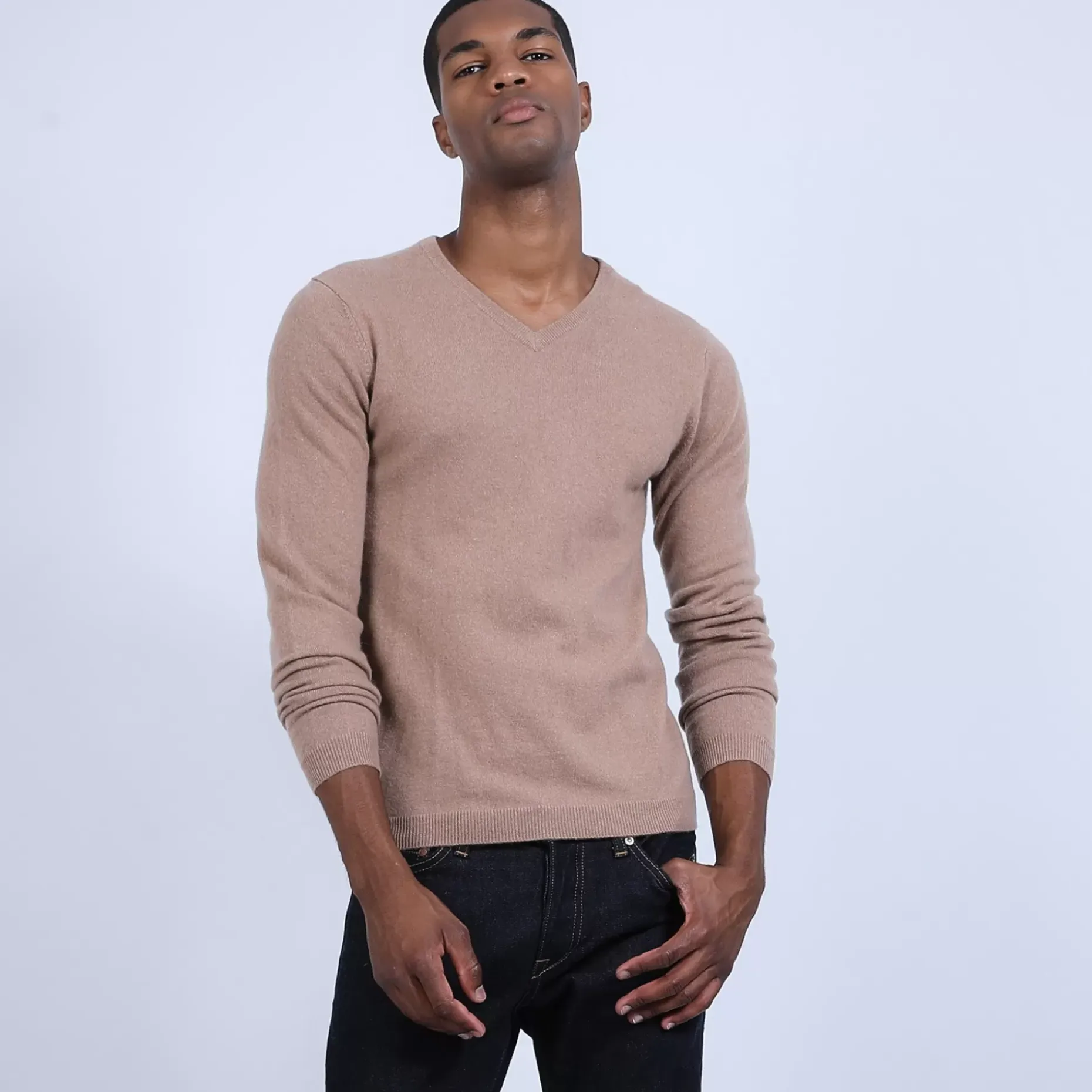 Maison Montagut Pulls>Pull Col V En Cachemire - Benjamin