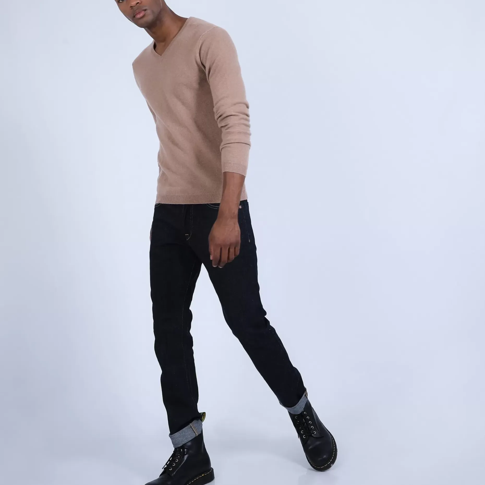 Maison Montagut Pulls>Pull Col V En Cachemire - Benjamin