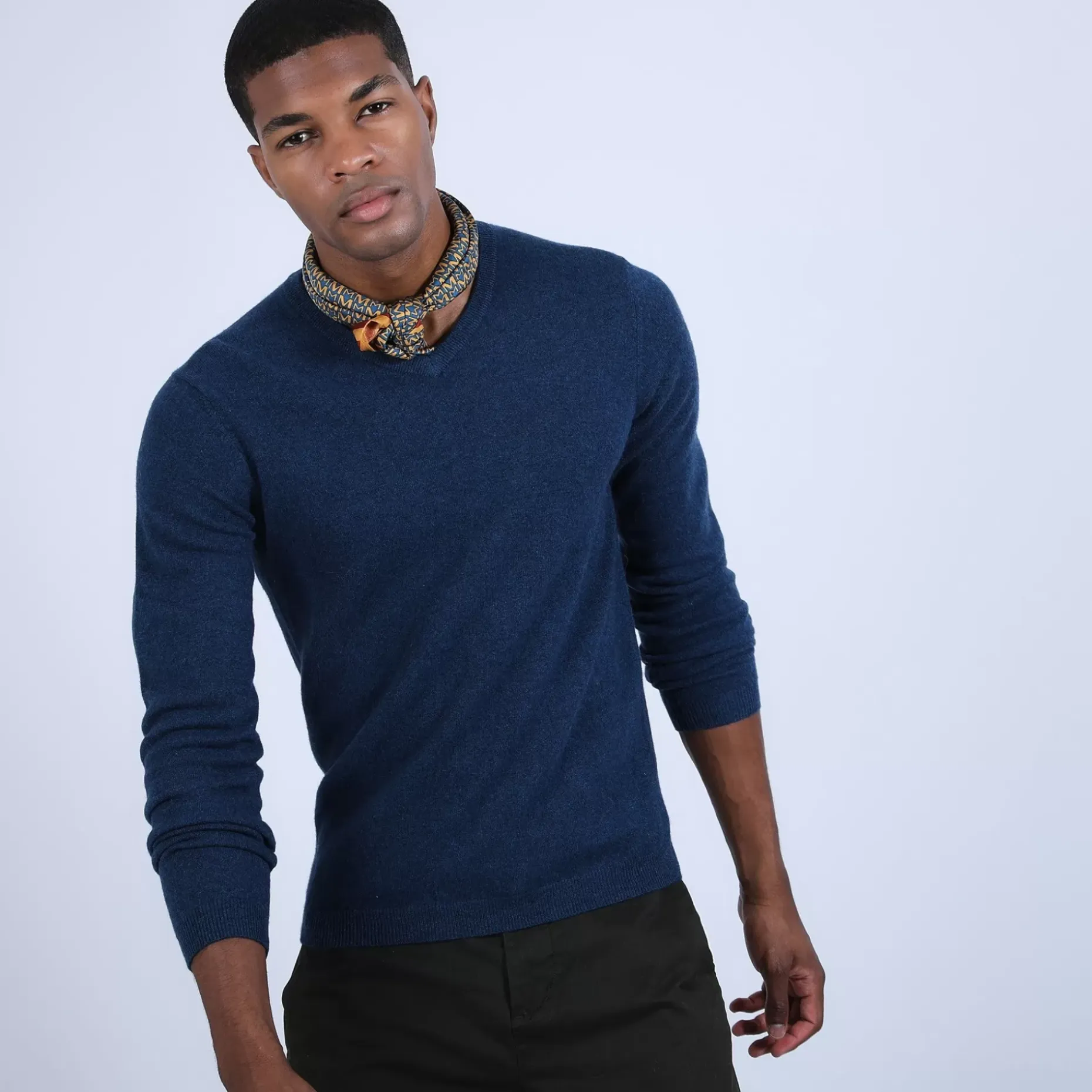 Maison Montagut Pulls>Pull Col V En Cachemire - Benjamin