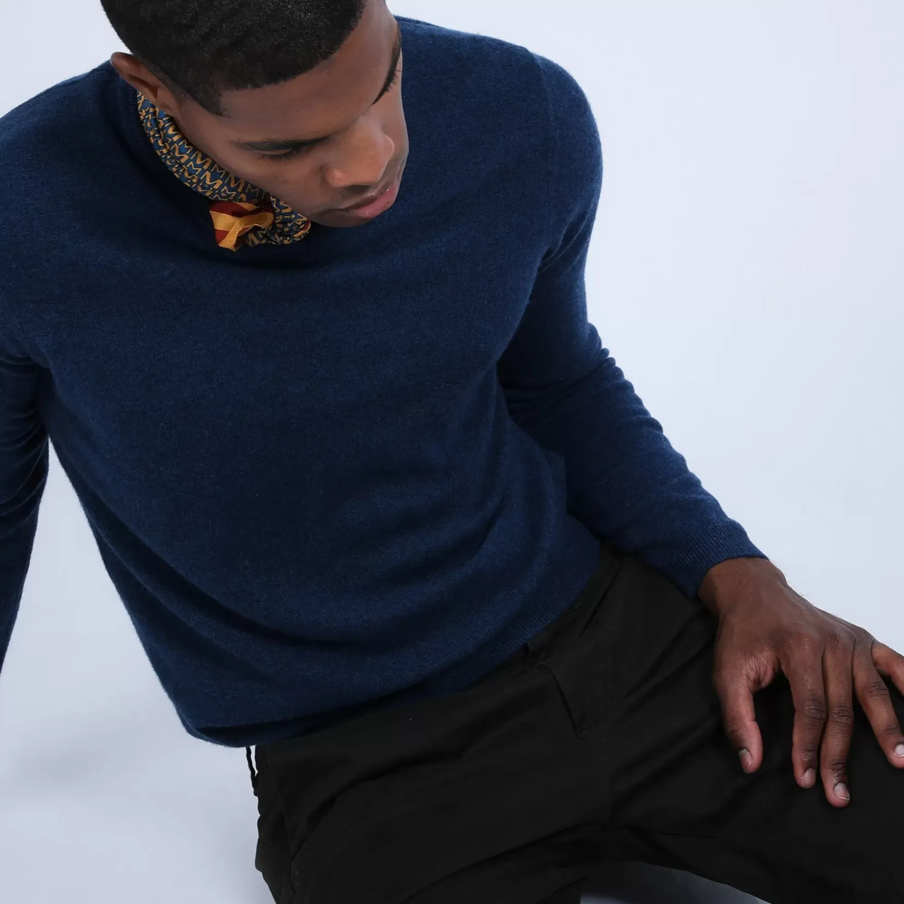 Maison Montagut Pulls>Pull Col V En Cachemire - Benjamin