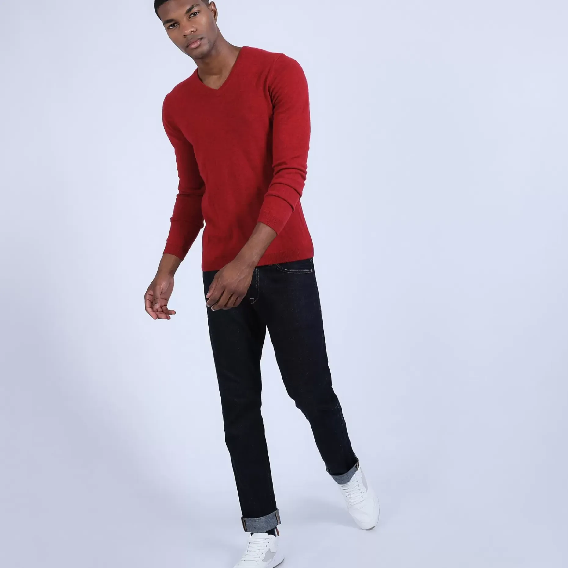 Maison Montagut Pulls>Pull Col V En Cachemire - Benjamin