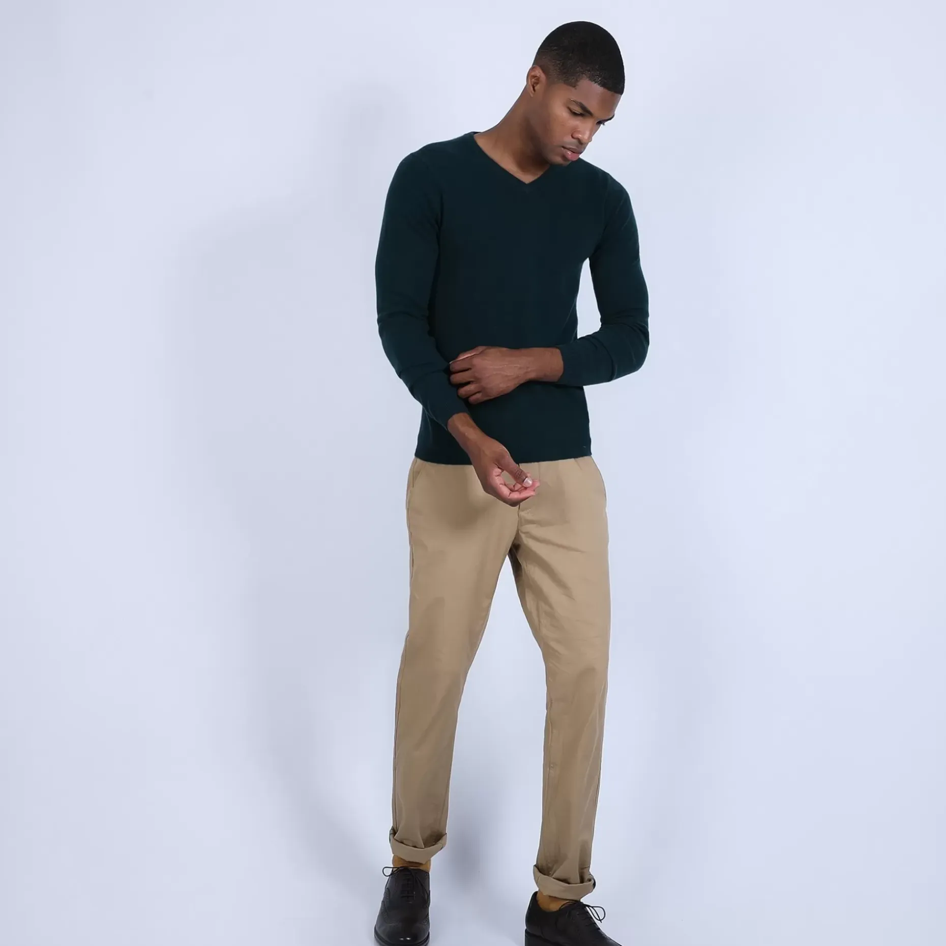 Maison Montagut Pulls>Pull Col V En Cachemire - Benjamin