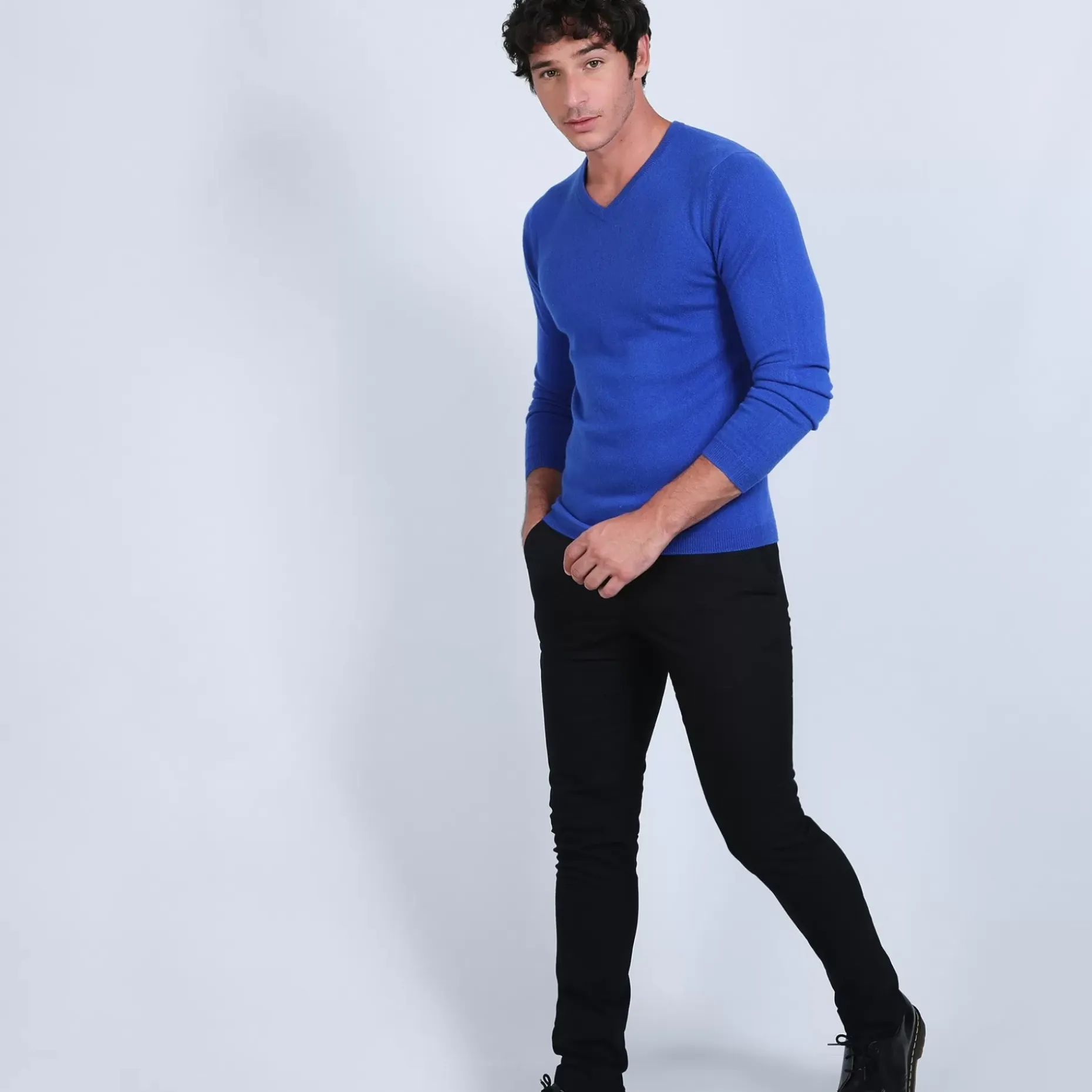 Maison Montagut Pulls>Pull Col V En Cachemire - Benjamin