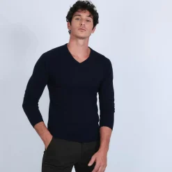Maison Montagut Pulls>Pull Col V En Cachemire - Benjamin
